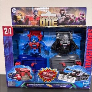 Transformers One Optimus Prime vs. Megatron 2pk Action Figure Set NIB Hasbro